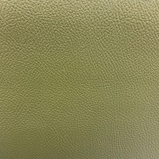 Tissu simili cuir vert kaki foncé 