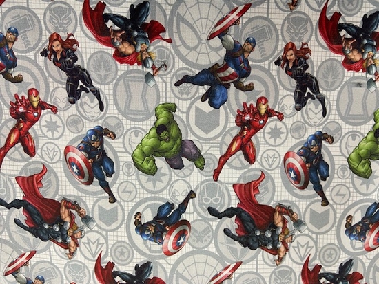 Tissu coton Avengers Marvel