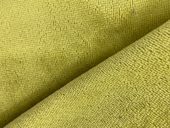 Tissu éponge bambou vert