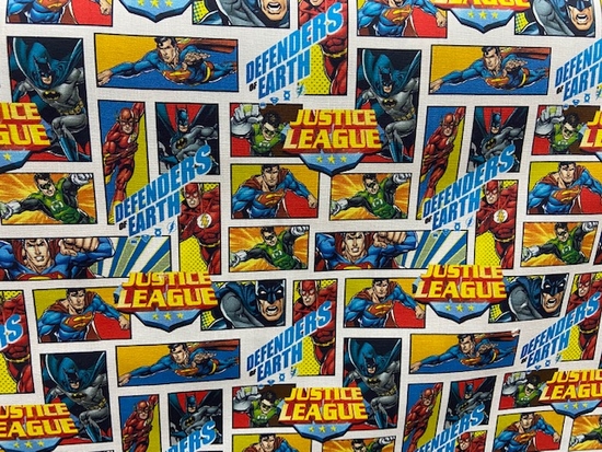 Tissu coton Justice League DC