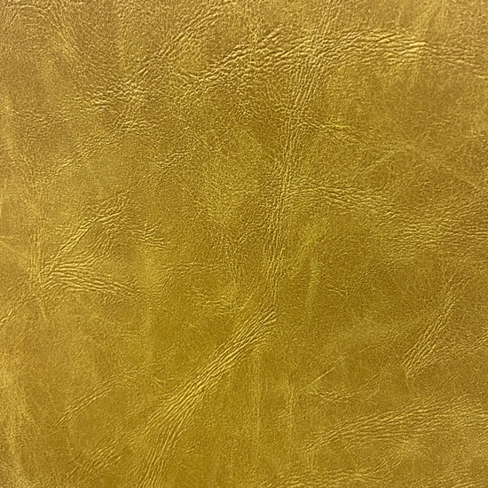 Tissu simili cuir aspect vieilli jaune