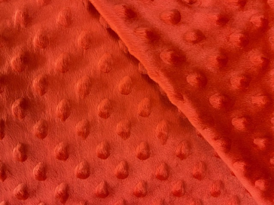 Tissu minky orange