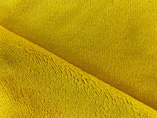 Tissu éponge bambou moutarde