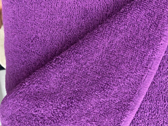 Tissu éponge coton violet