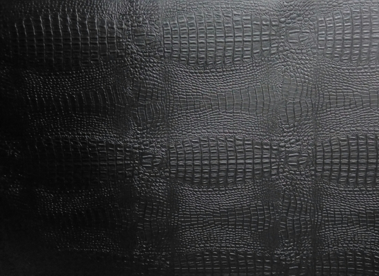 Tissu  simili cuir croco noir
