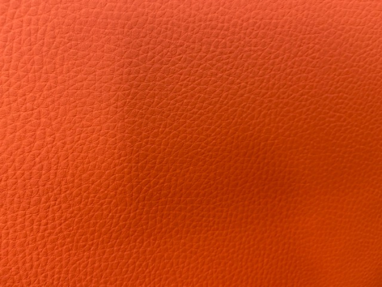Tissu simili cuir orange