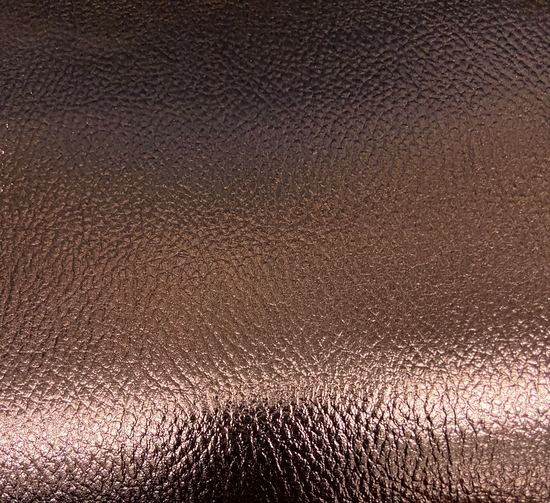 Tissu simili cuir cuivre brillant