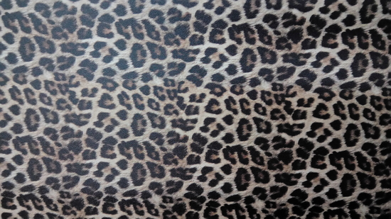 Tissu simili cuir léopard