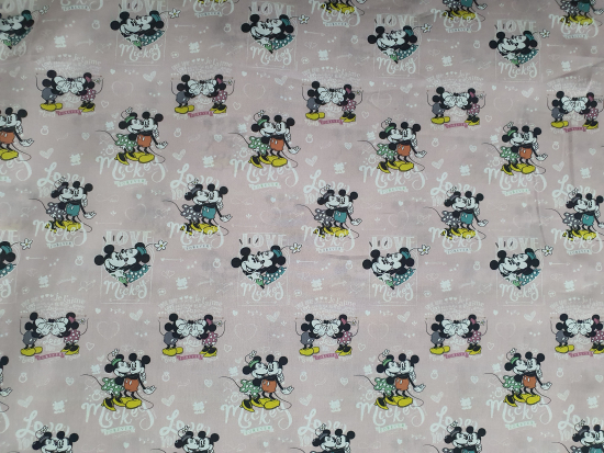 Tissu Minnie et Mickey Mouse
