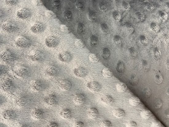 Tissu minky gris anthracite