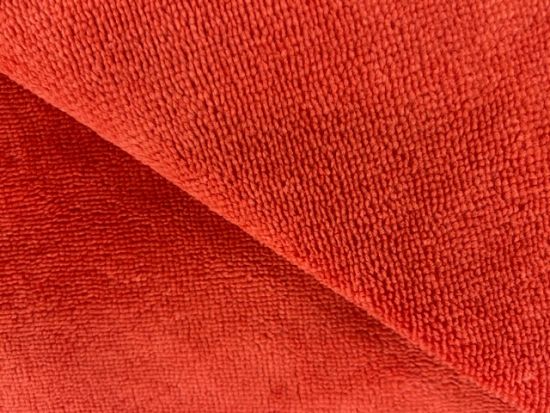 Tissu éponge bambou orange