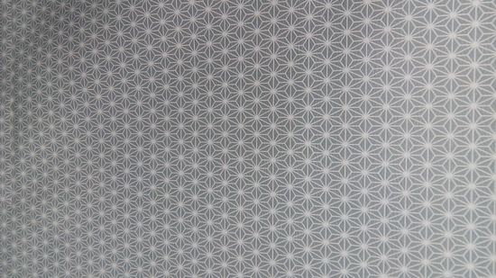 Tissu simili cuir géométrique blanc, gris
