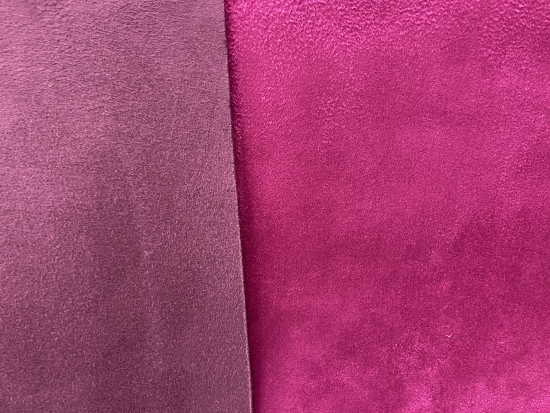 Tissu velours double face violet